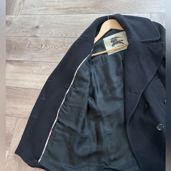 Burberry Wool Pea Coat - Size 4 - Picture 2 of 6